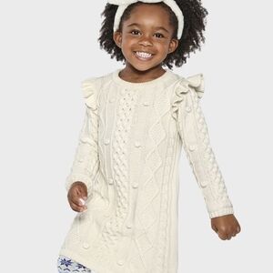 Cream Knit Dress Mandy Moore Gymboree